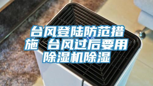 臺風登陸防范措施 臺風過后要用除濕機除濕