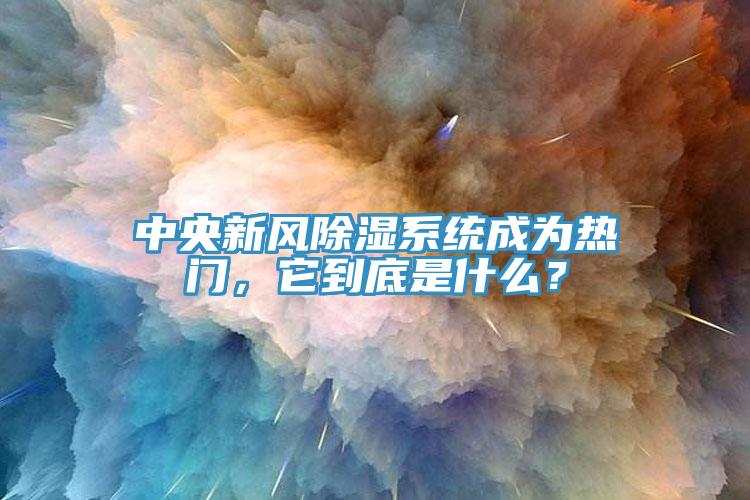 中央新風(fēng)除濕系統(tǒng)成為熱門，它到底是什么？