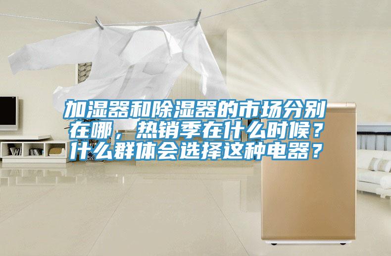 加濕器和除濕器的市場分別在哪，熱銷季在什么時候？什么群體會選擇這種電器？