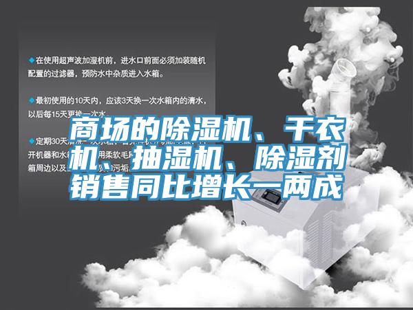 商場的除濕機、干衣機、抽濕機、除濕劑銷售同比增長一兩成