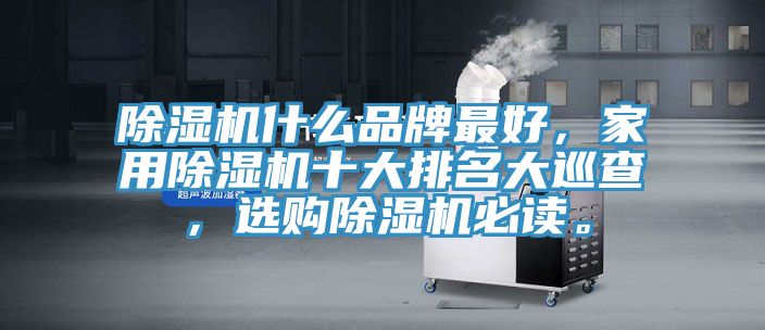 除濕機(jī)什么品牌最好，家用除濕機(jī)十大排名大巡查，選購(gòu)除濕機(jī)必讀。