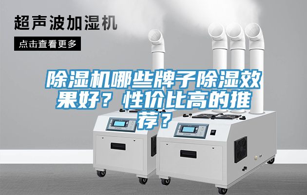 除濕機哪些牌子除濕效果好？性價比高的推薦？