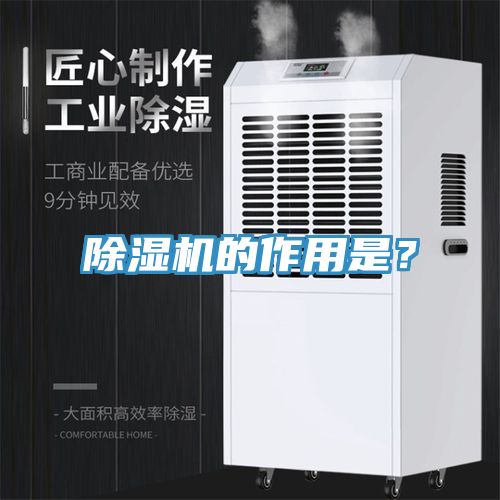 除濕機的作用是？